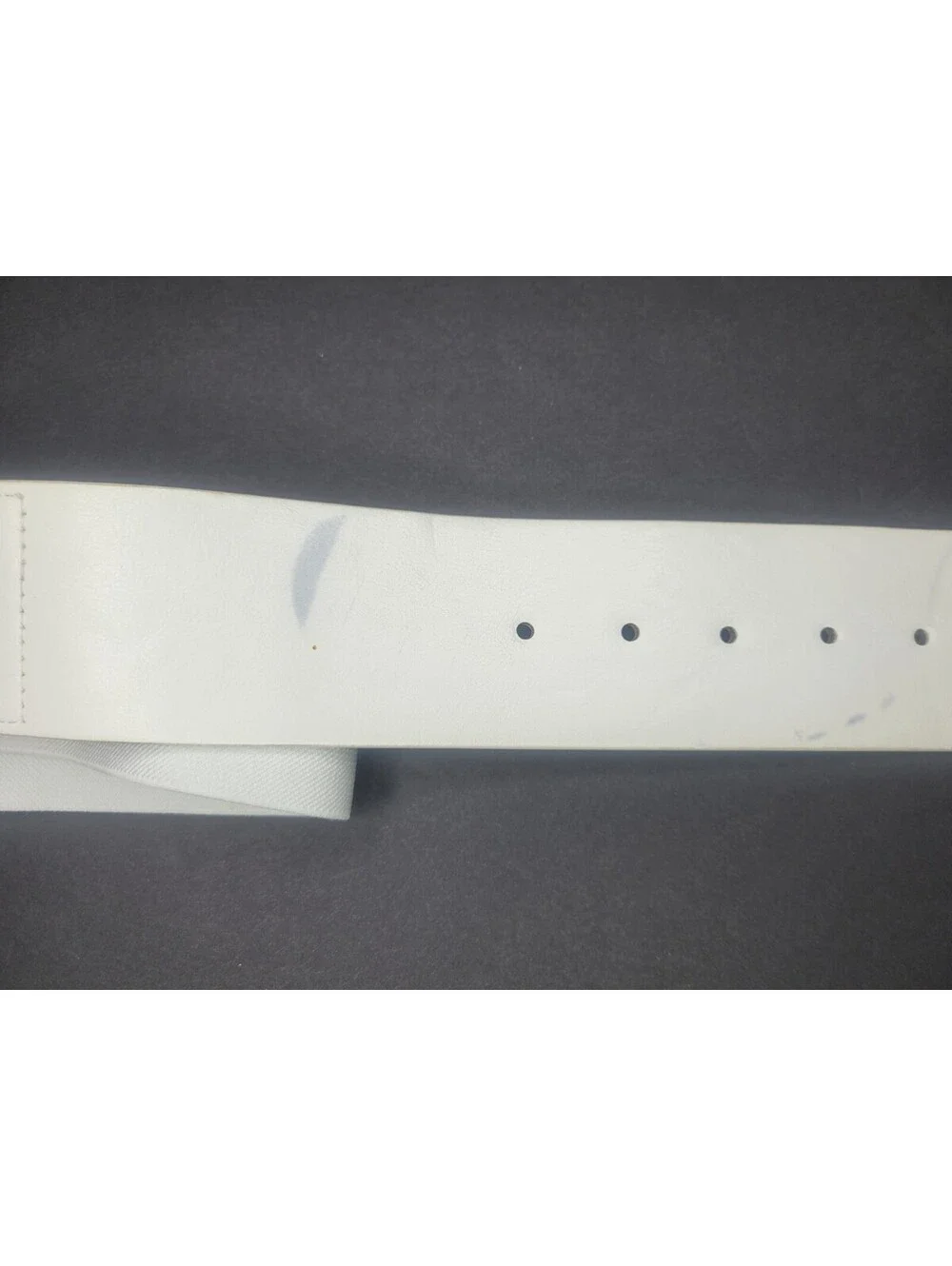 INC INTERNATIONAL CONCEPTS Womens Wide Stretch belt white M/L